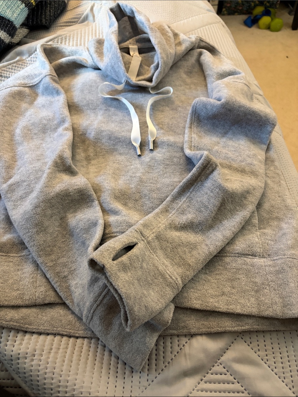 lululemon athletica Light Gray Cozy Pullover Hoodie